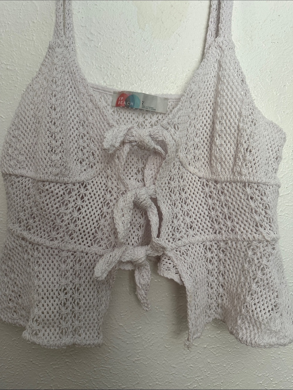 Free People FP Beach Crocheted Beach Cover Top - Picture 2 of 6